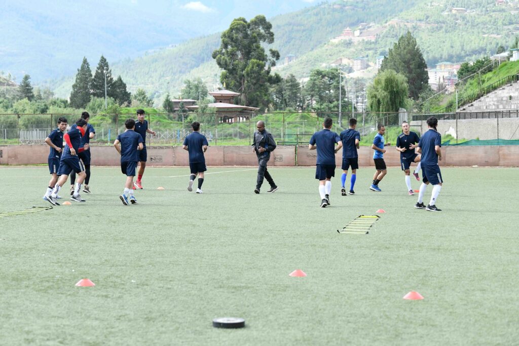 Bhutan Football Team resumed training Session.